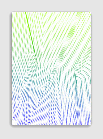 Line art vector minimalistic modern brochure design, cover template, geometric halftone gradient. For Banners, Placards, Posters, Flyers. Perfect and unlike, pattern texture.のイラスト素材