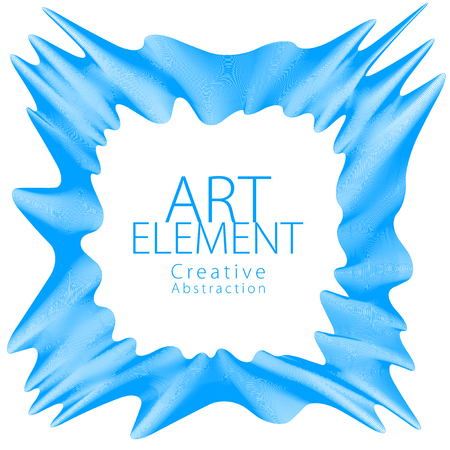 Square shaped line art vector frame, modern and trendy vector rectangle template design with copy space for text inside, isolated over white background.のイラスト素材