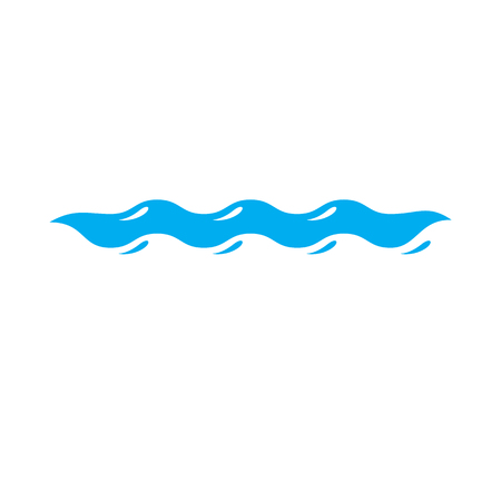 Ocean freshness theme vector symbol, water wave illustration. Water purification concept.のイラスト素材