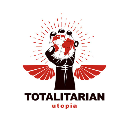 Propaganda as the method of global ideology imposing, dissemination of information.のイラスト素材