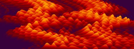 3D fluid gradient flame color vector abstract background, dimensional dynamic shape in motion,...