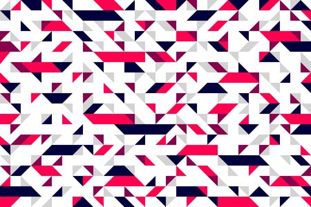 Mosaic seamless pattern, geometric chaotic tiling vector background for wallpapers, wrapping paper...