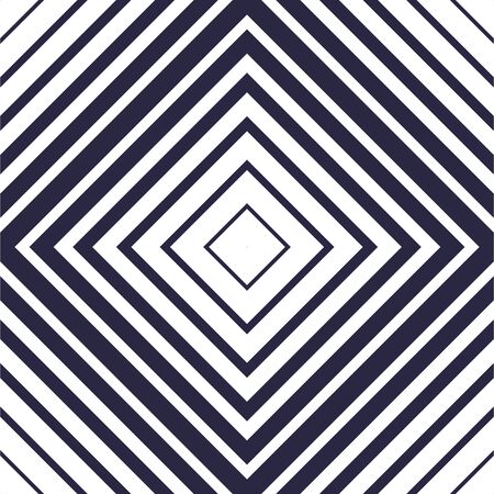 Square shape lines vector seamless pattern, geometric abstract minimal simple background for wallpapers, textile, web or print. Single color, black and white.のイラスト素材