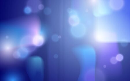 Blurred city background defocused beyond the window, vector illustration out of focus night or evening city dynamic lights.のイラスト素材
