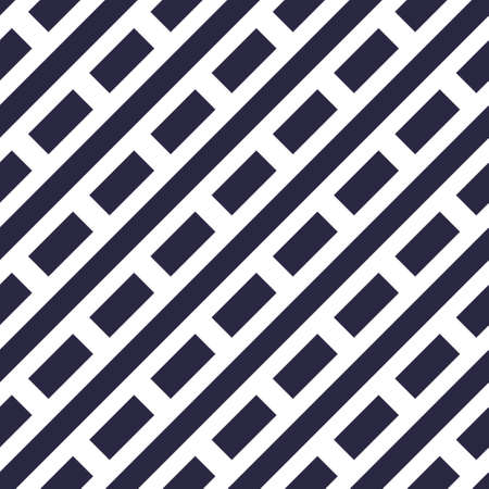 Minimal dashed lines vector seamless pattern, abstract background. Simple geometric design. Diagonal...