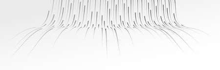 Big data flow technology and science vector background, tech abstraction with lines electronics and digital style in 3D dimensional perspective, abstract illustration.のイラスト素材