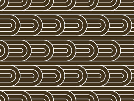 Stripy vector seamless pattern with woven lines, geometric abstract background, stripy net, optical...