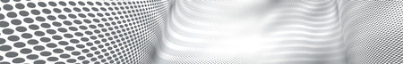 3D abstract monochrome background with dots texture and lines vector design, technology theme, dimensional dotted flow in perspective, big data, nanotechnology.の写真素材