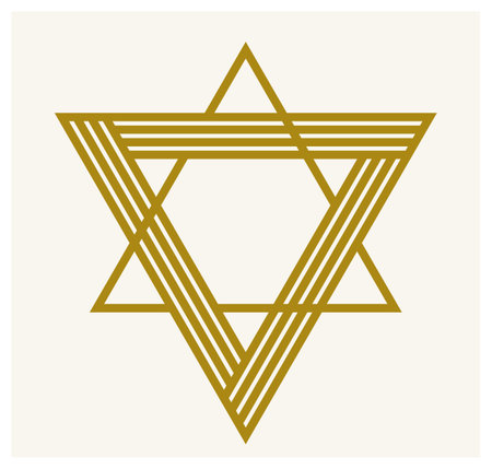 Triangle linear vector symbol isolated on white background, sacred geometry ancient sign, logo or...