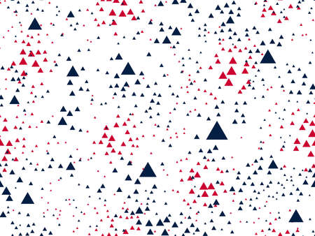 Abstract messy chaotic triangles seamless vector background, particles texture pattern for wallpaper...