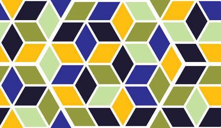 Geometric 3d lines abstract seamless pattern, vector background. Technology style engineering line...