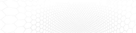 Technology and science vector background, tech abstraction with hexagons mesh electronics and...