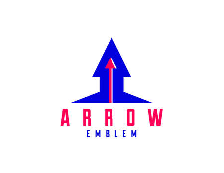 Arrow up vector logo, business success concept, arrow starting and launching like a rocket,...