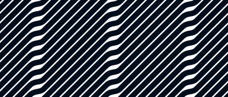 Geometric wavy lines seamless pattern vector, 3D dimensional endless background wallpaper design...