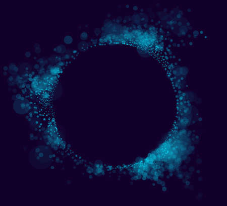 Beautiful bokeh blurred lights vector abstract background with defocused transparent lights effect.のイラスト素材