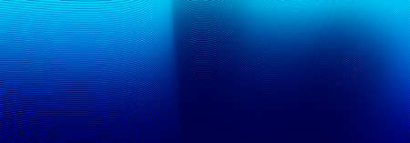 Blue lines in 3D perspective vector abstract background, dynamic linear minimal design, wave lied...