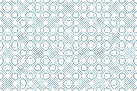 Geometric seamless pattern, vector trendy vintage tiling endless background, geometrical decorative grid.のイラスト素材