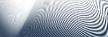 Black lines in 3D perspective vector abstract background, single color dynamic linear minimal...