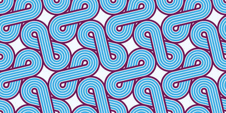 Geometric seamless pattern, vector trendy vintage tiling endless background, geometrical decorative...