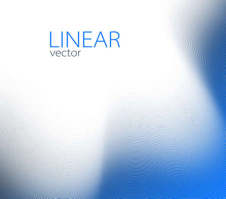 Blue lines in 3D perspective vector abstract background, dynamic linear minimal design, wave lied pattern in dimensional and movement.のイラスト素材