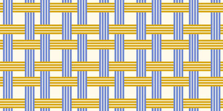 Geometric seamless pattern, vector trendy vintage tiling endless background, geometrical decorative grid.のイラスト素材