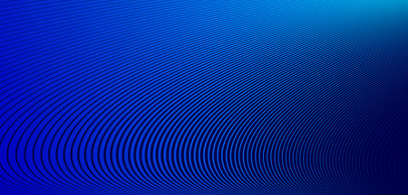 Linear abstract background, vector design 3D lines in perspective, curve and wave lines in motion, smooth and soft backdrop.のイラスト素材