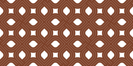 Geometric seamless pattern, vector trendy vintage tiling endless background, geometrical decorative grid.のイラスト素材