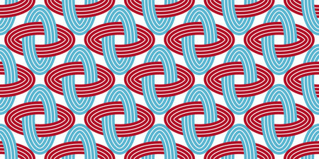 Lattice geometric seamless pattern vector design, trendy retro style minimal grid tiling, net linear art.のイラスト素材