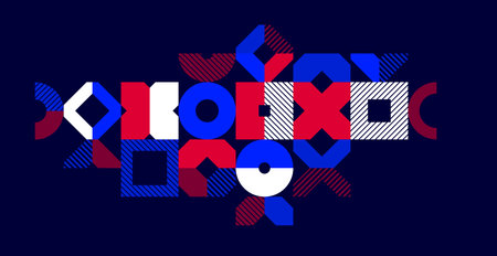 Geometric background composition over dark, vector geometrical abstract stripy pattern, modular...