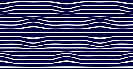 Lined seamless minimalistic pattern with optical illusion, op art vector minimal lines background, stripy tile minimal wallpaper or website background.のイラスト素材