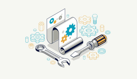 Mechanical engineering project in embodiment implementation concept, engine draft plan drawing and...