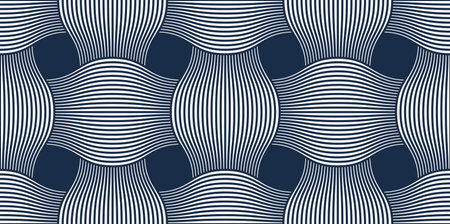 Weaving seamless pattern, traditional wicker lacing handicraft endless abstract background,...