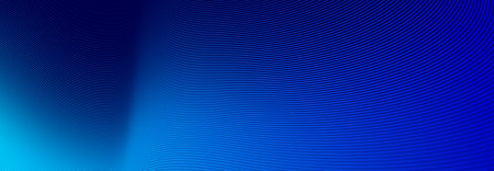 Blue lines in 3D perspective vector abstract background, dynamic linear minimal design, wave lied...