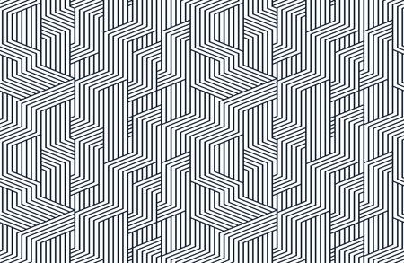 Cubes abstract background, seamless pattern with 3D blocks, geometric linear polygon wallpaper,...