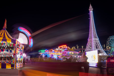Night life at the fairの写真素材