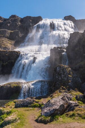 Dynjandi waterfallの写真素材
