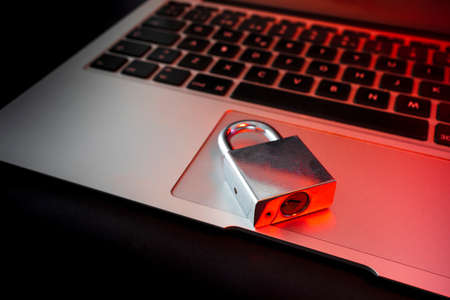 Password and computer data protection. Protect our information. Data security system. Secure passwords against hackers and virusesの写真素材