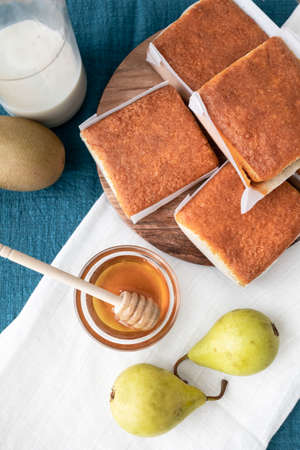 Sobaos pasiegos, typical muffins from northern Spain that are eaten for breakfast