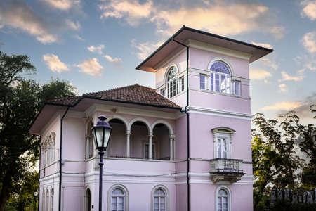 Details and corners of the Bucaco Palace in Portugal.のeditorial素材