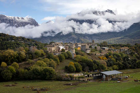 PuÃ©rtolas, Huesca, Aragon, Spain. Aragonese Pyreneesの写真素材