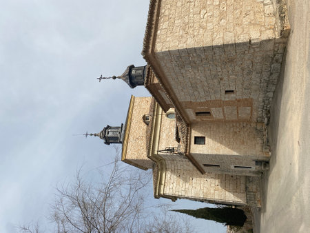 Hermitage of the SantÃ­simo Cristo del Humilladero in Colmenar de Oreja, town of Madrid in Spainの写真素材