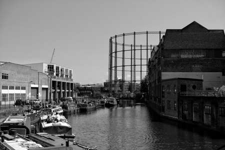 The River Thames in black and whiteの写真素材