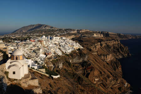 Panoramic view of Oia, Santorini island, Greece
