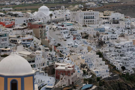 Oia, Santorini, Greece. White architecture on Santorini island.