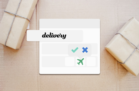 Direct deliveryの写真素材