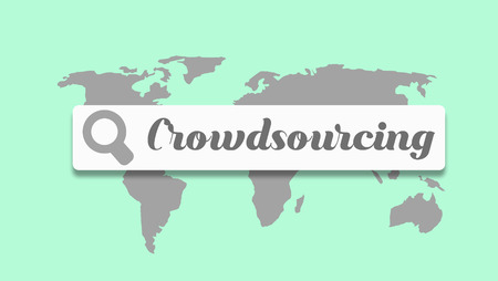Crowdsourcing concept and style of doing business.の写真素材