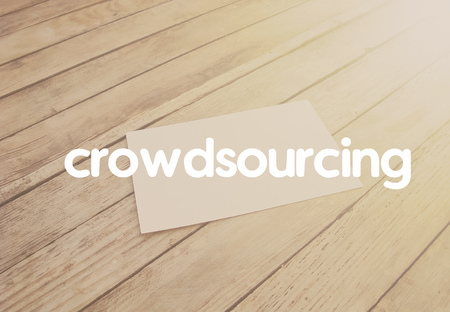 Crowdsourcing concept. On the texture objects of business.