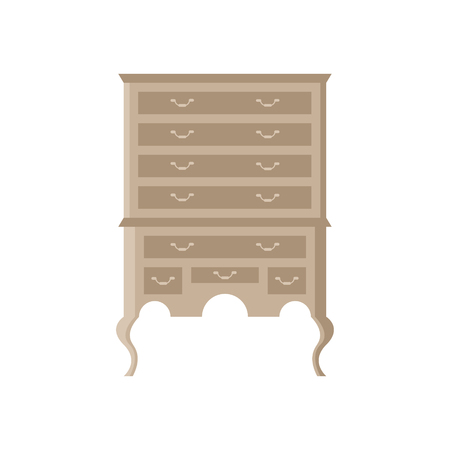Highboy flat vector design. It is executed in the old and modern style.のイラスト素材