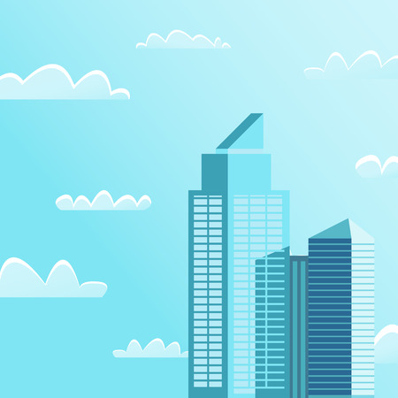 Skyper icon. Buildng in downtown. Modern architecture element. High business centreのイラスト素材