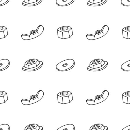 Informational poster seamless pattern nuts sketch.のイラスト素材